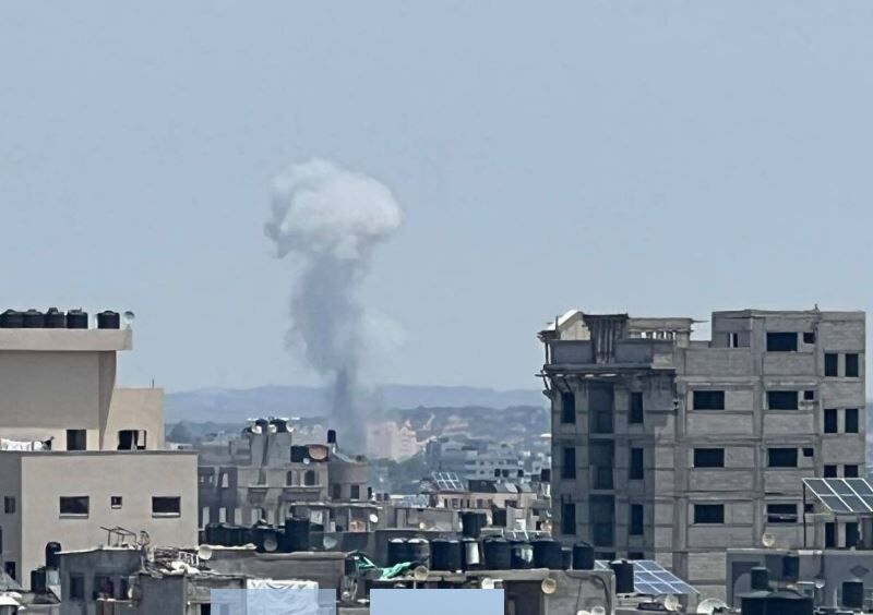 حمله مجدد ارتش رژیم صهیونیستی به نوار غزه + فیلم