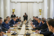 ماسکو کے دورے کے دوران ایرانی وزیر خارجہ کی ملاقاتوں کے مناظر
