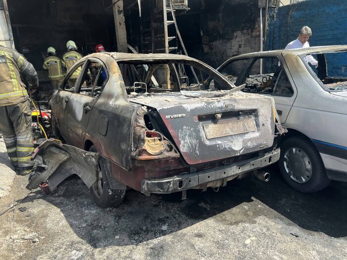 آتش سوزی مرگبار مکانیکی در غرب تهران 
