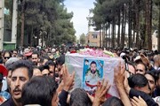 پیکر شهید مدافع امنیت در بیرجند تشییع شد + فیلم