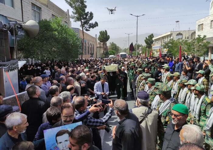 پیکر شهید دفاع مقدس در بیرجند تشییع شد + فیلم