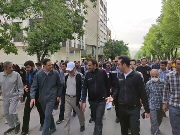 پیاده‌روی عمومی سلامت در شهرکرد برگزار شد 