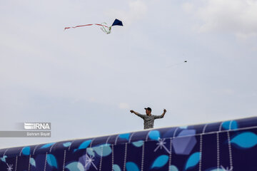 Kite flying fest in central west of Iran