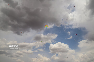 Kite flying fest in central west of Iran