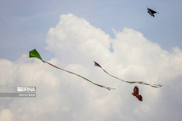 Kite flying fest in central west of Iran