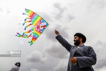 Kite flying fest in central west of Iran