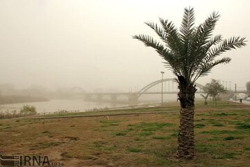 هوای هفت شهر خوزستان برای گروه های حساس ناسالم است