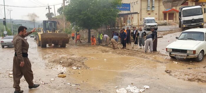 وضعیت جوی آخر اردیبهشت در کرمانشاه؛ از بارش تگرگ تا آبگرفتگی معابر جوانرود