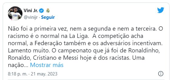 واکنش رئیس جمهور برزیل به توهینهای نژاپرستانه در بازی دیشب رئال مادرید و والنسیا 2