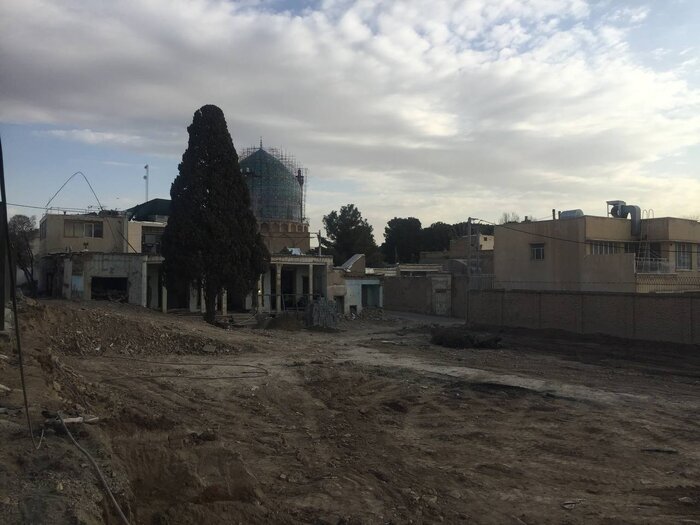 نمایش غم انگیز تخریب خانه‌های تاریخی  در بافت کهن اصفهان