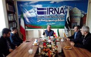 بازدید مدیرکل حفظ آثار و نشر ارزش‌های دفاع مقدس استان اردبیل از دفتر ایرنا
