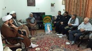 حضور خادمان امام رضا در خانه شهید زرتشتی 