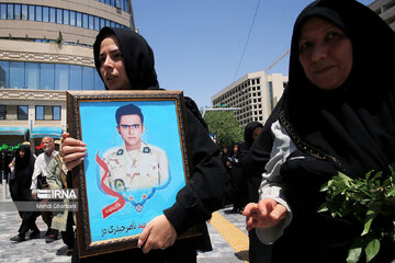 Funeral procession of Saravan terror attack martyrs in Mashad