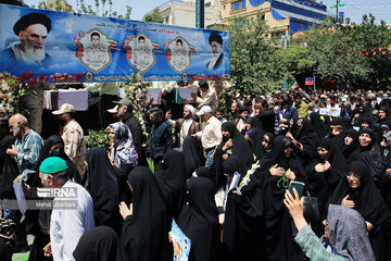 Funeral procession of Saravan terror attack martyrs in Mashad