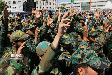 Funeral procession of Saravan terror attack martyrs in Mashad