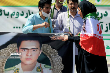 Funeral procession of Saravan terror attack martyrs in Mashad