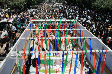 Funeral procession of Saravan terror attack martyrs in Mashad