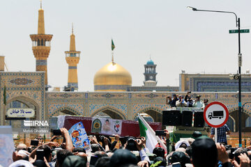 Funeral procession of Saravan terror attack martyrs in Mashad