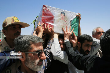 Funeral procession of Saravan terror attack martyrs in Mashad