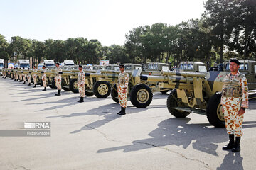 55th Airborne Brigade of Shiraz receives new equipment