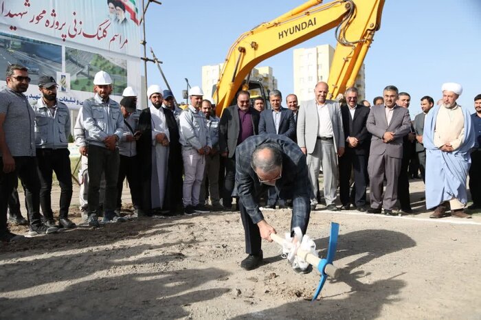 عملیات احداث بزرگترین پروژه ترافیکی تاریخ شهر زنجان آغاز شد