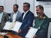 تفاهم نامه همکاری  هیات کشتی و ورزش و جوانان مازندران با سپاه کربلا منعقد شد