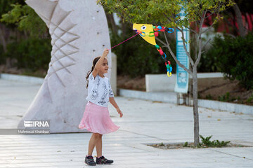 Kite flying fest in Kish, south of Iran