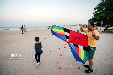 Kite flying fest in Kish, south of Iran