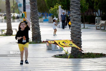 Kite flying fest in Kish, south of Iran