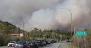 آتش‌سوزی جنگل‌های کانادا ۱۶ هزار نفر را وادار به ترک خانه‌هایشان کرد