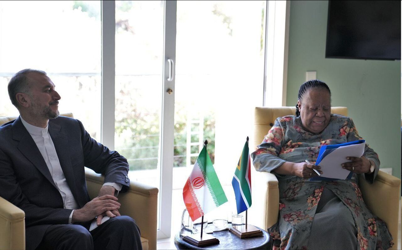 امیرعبداللہیان کی جنوبی افریقی وزیر خارجہ سے ملاقات