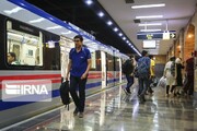 نقص فنی مترو تهران در ایستگاه شهید مدنی