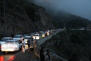 واپسین ساعت‌های تابستان با ترافیک سنگین شبانه در راه‌های خروجی مازندران