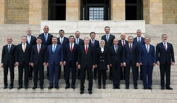 تشکیل نخستین جلسه کابینه ترکیه با چهار دستور کار