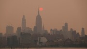 آلودگی نیویورک به علت آتش سوزی های کانادا
