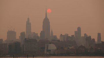 آتش‌سوزی‌ های کانادا، نیویورک را آلوده‌ ترین شهر جهان کرد