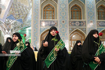 Replacement of flag of Imam Reza shrine in northeast Iran