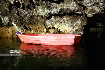 Tourists in Ali-Sadr Cave