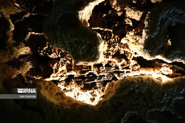 Tourists in Ali-Sadr Cave