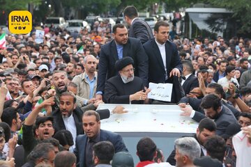 Le président Raïssi a reçu un accueil chaleureux de la population de Tabriz