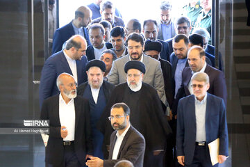 Retour en image sur le deuxième jour de la visite du président Ebrahim Raïssi à Tabriz. Vendredi 9 juin 2023. (Photo : Ali Hamed Haq Doust-IRNA)