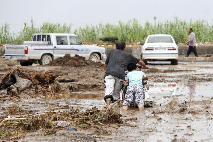سیل در مازندران؛ از انسداد جاده چالوس تا خسارت به محصولات کشاورزی