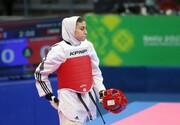 خاتون ایرانی تائیکوانڈو کھیلاڑی کی روم میں گراں پری مقانلوں میں دوسری پوزیشن