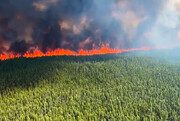 گسترش آتش‌سوزی جنگل‌ها در شرق کانادا