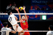 Die iranische Volleyballmannschaft gewinnt gegen China 