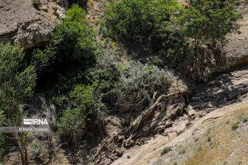 Damages by heavy flood in Chalus, northern Iran