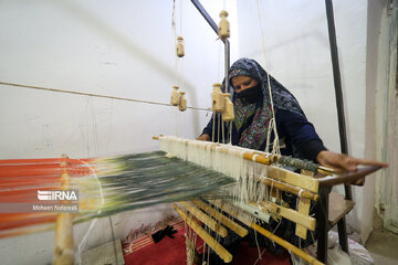 Arte tradicional del tejido Tobafi en el este de Irán
