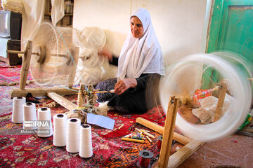 Arte tradicional del tejido Tobafi en el este de Irán
