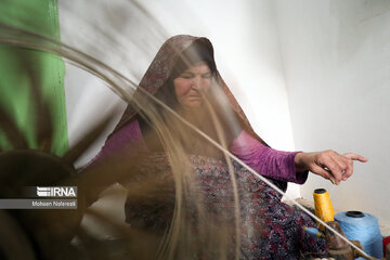 Arte tradicional del tejido Tobafi en el este de Irán
