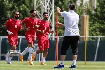 Football : l’équipe d’Iran au dernier entraînement avant la Coupe des Nations CAFA 2023